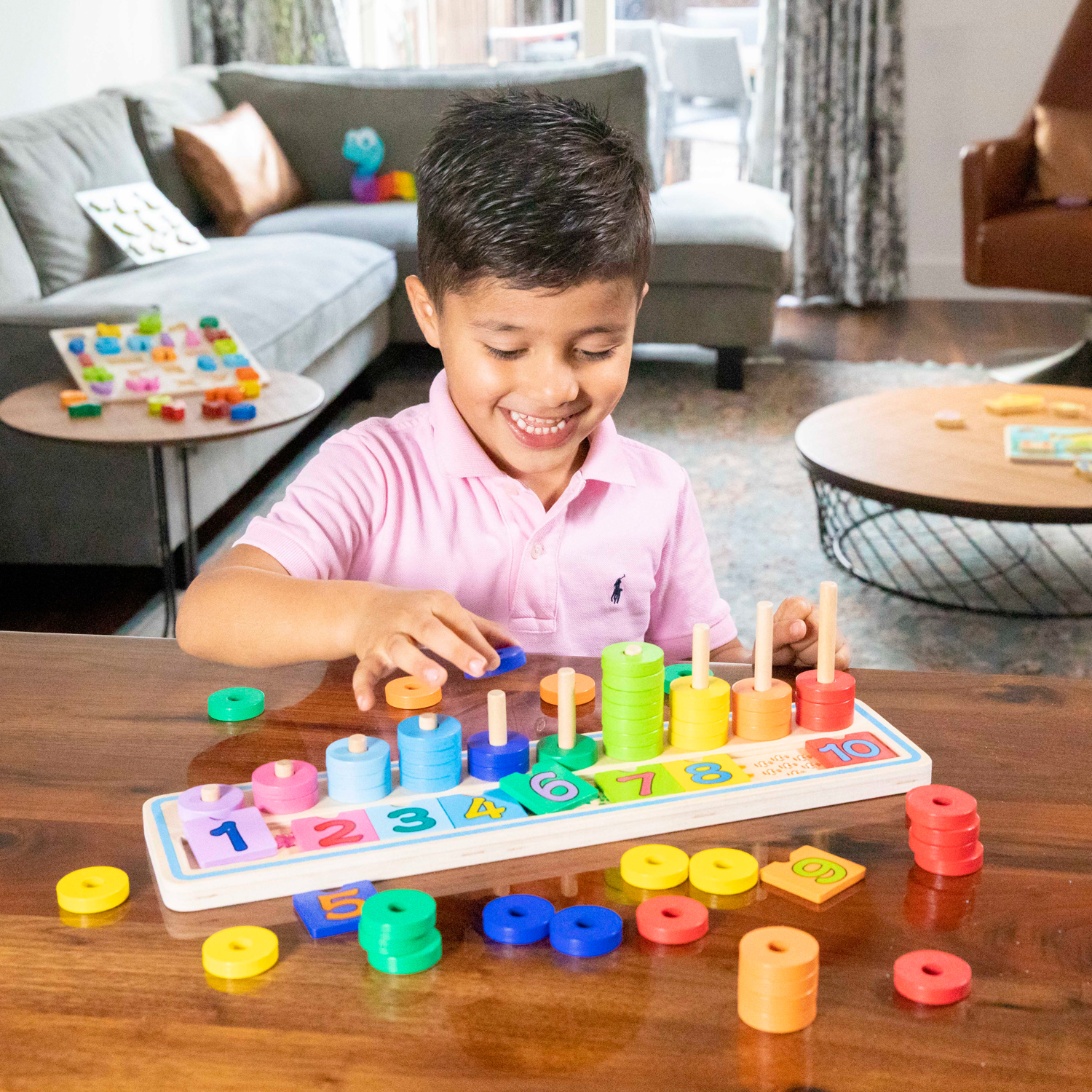 Rechenspiel Zählen lernen Spielset Kinder Lernspielzeug