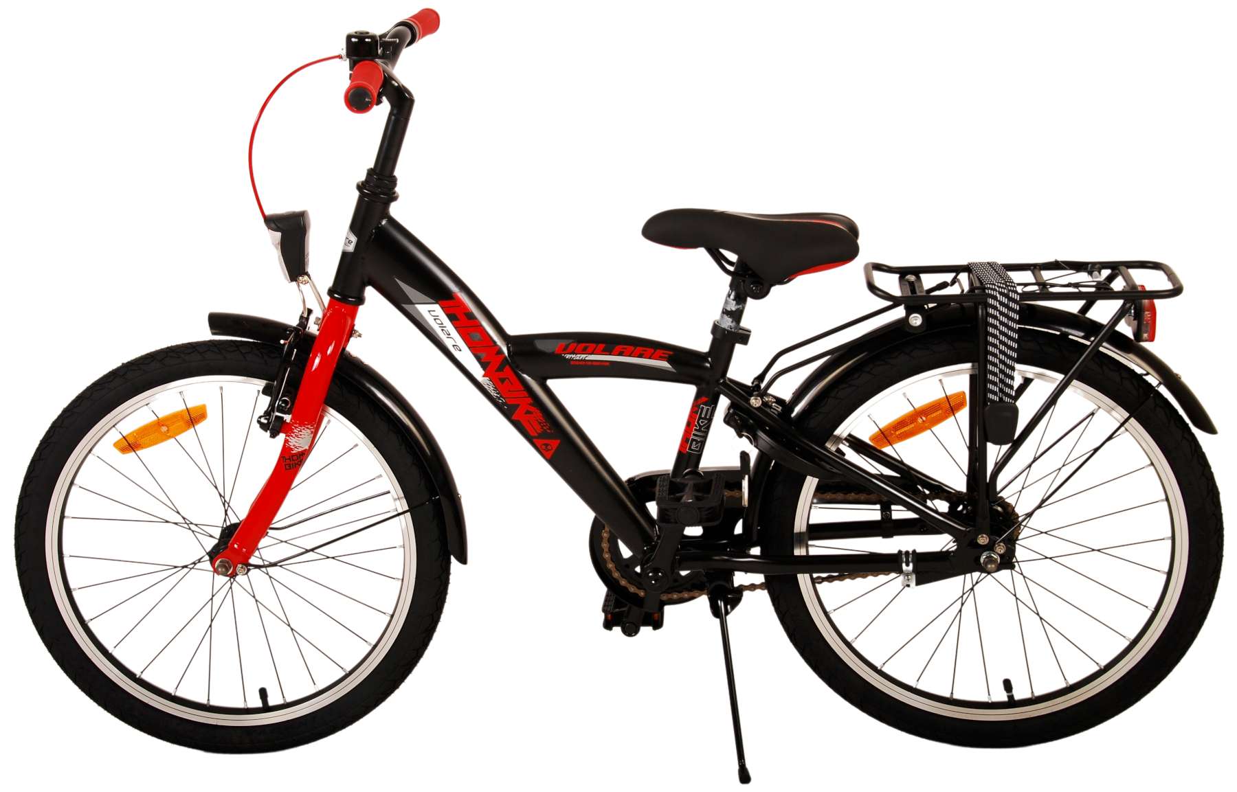 Kinderfahrrad Thombike für Jungen 20 Zoll Kinderrad in Schwarz Rot