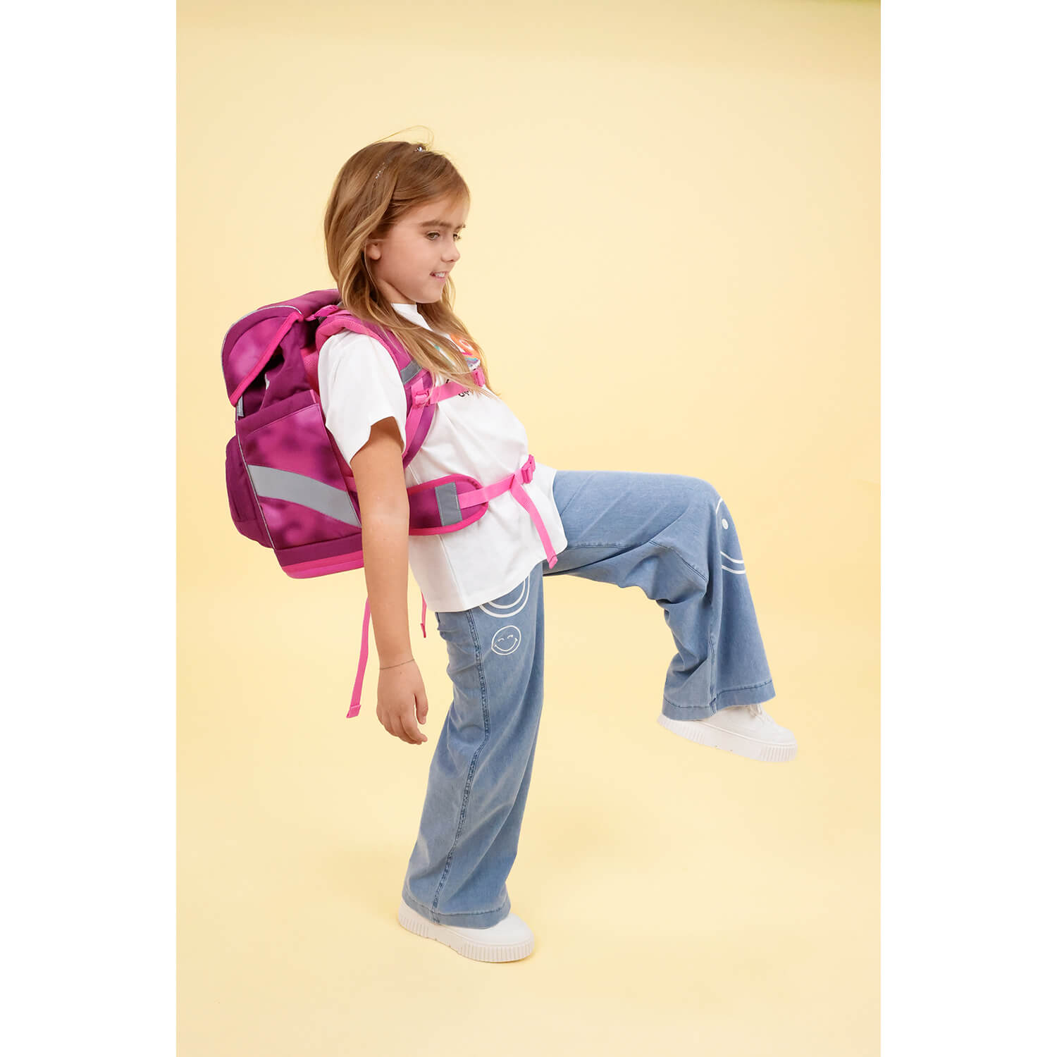 Rucksack Motion ergonomisches Schulranzen Set 5-teilig Shiny Pink Rucksack Motion ergonomisches Schulranzen Set 5-teilig Shiny Pink