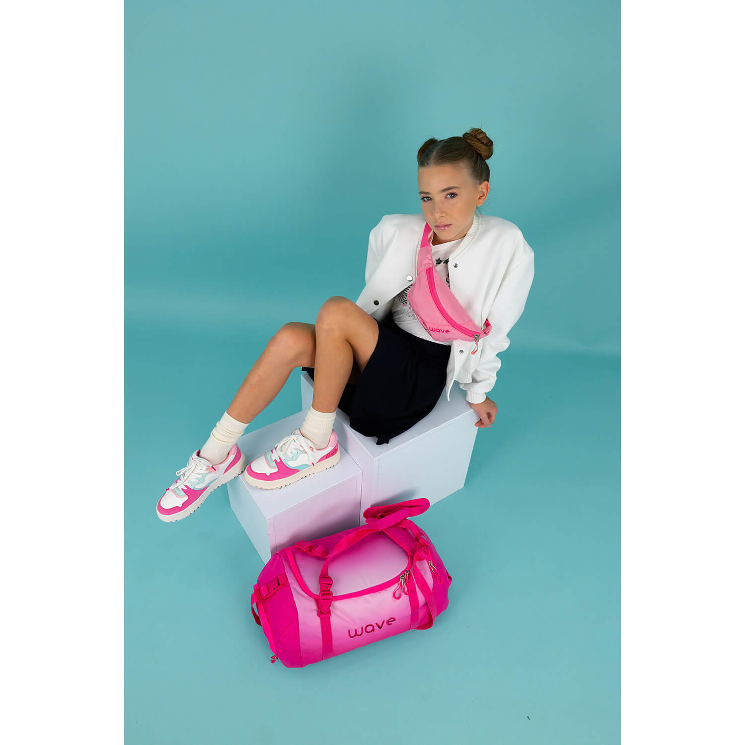 Rucksack Sporttasche "Ombre Light Pink"
