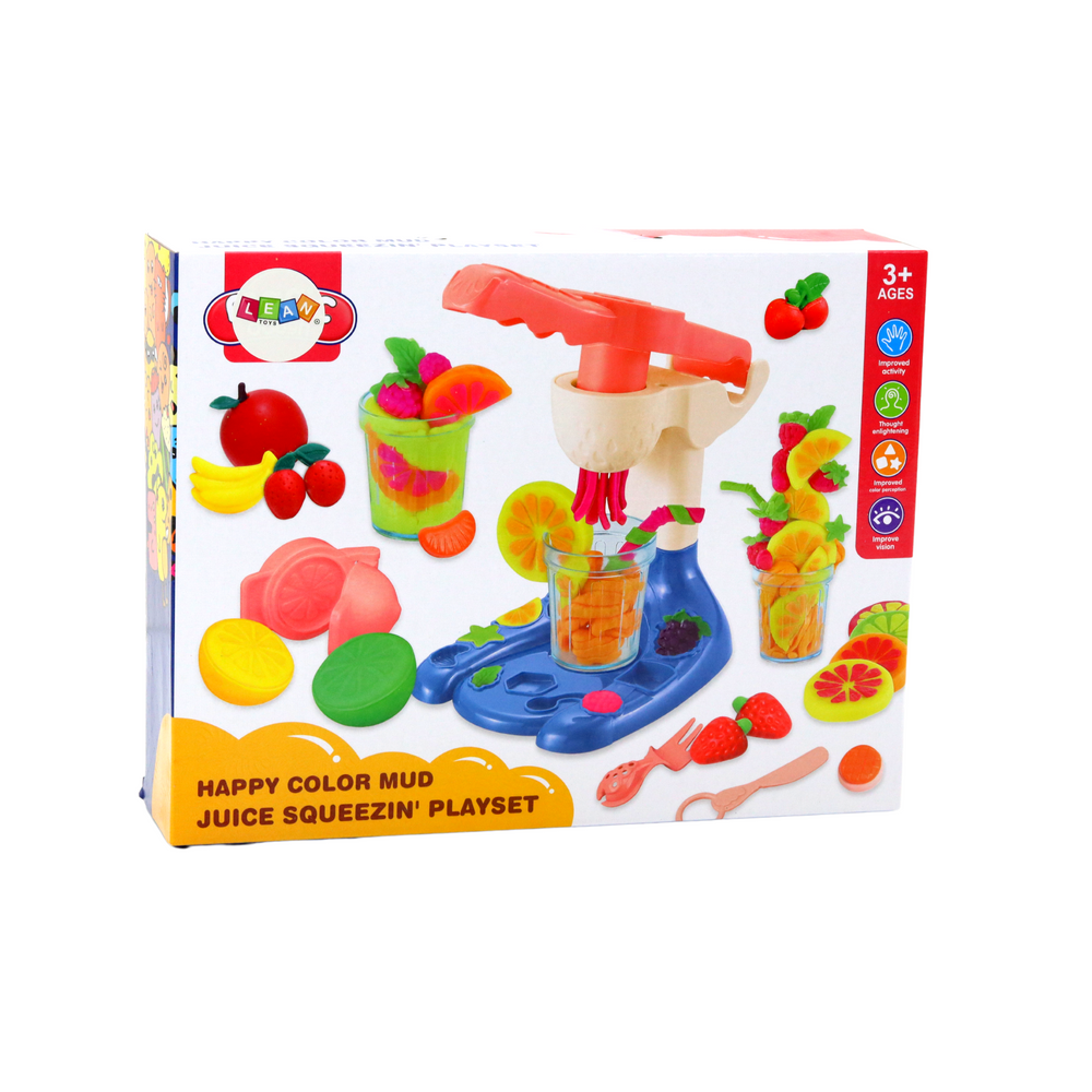 Knete Obst DIY Plastilin Set Spielknete mit Zubehör Knetmasse