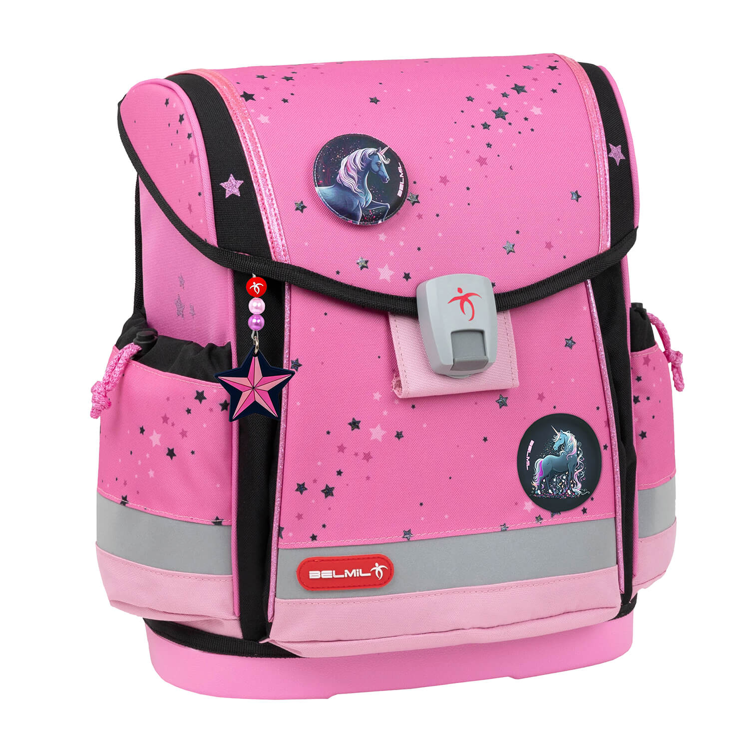 Rucksack Classy Plus ergonomisches Schulranzen-Set 5-teilig Pink Black Rucksack Classy Plus ergonomisches Schulranzen-Set 5-teilig Pink Black