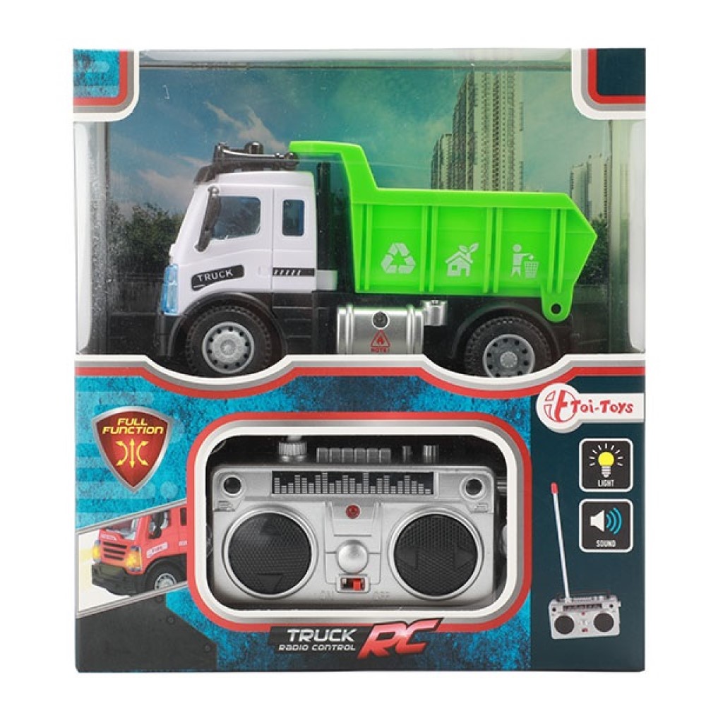 Mini Müllwagen oder Feuerwehrauto mit Fernsteuerung