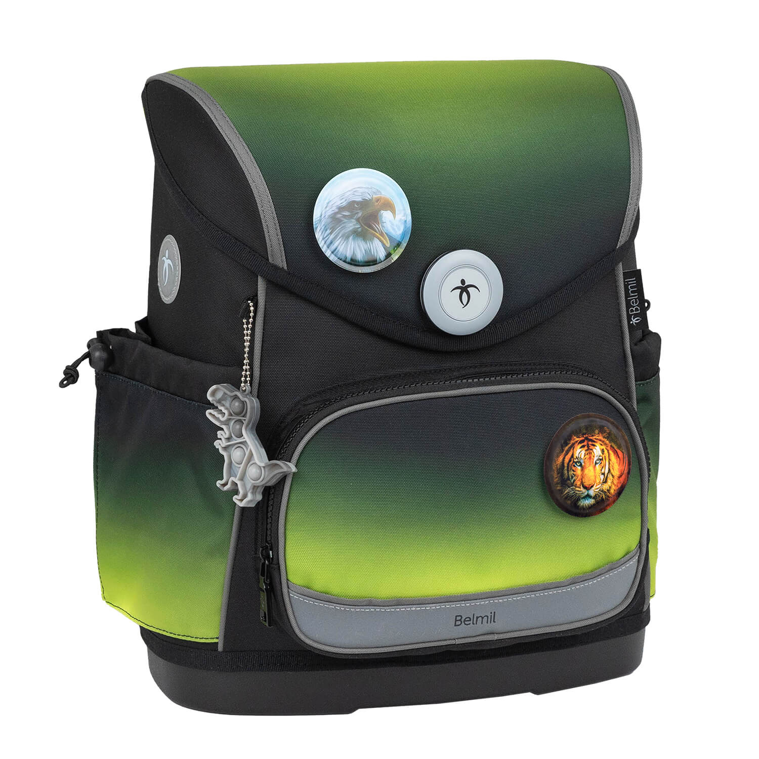 Rucksack Compact Plus Premium Schulranzen Set 5-t. Black Green Tasche