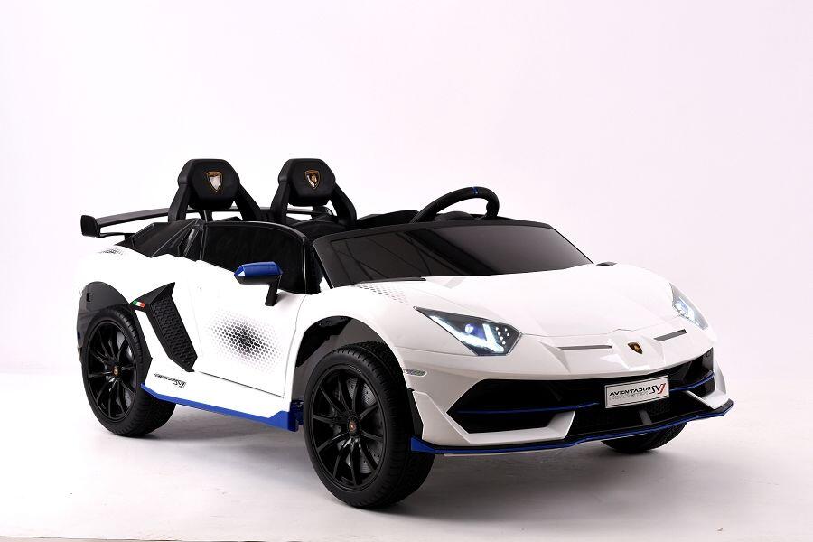 Elektro Kinderfahrzeug "Lamborghini Aventador SVJ Xago 2 Sitzer" MP3, Ledersitz