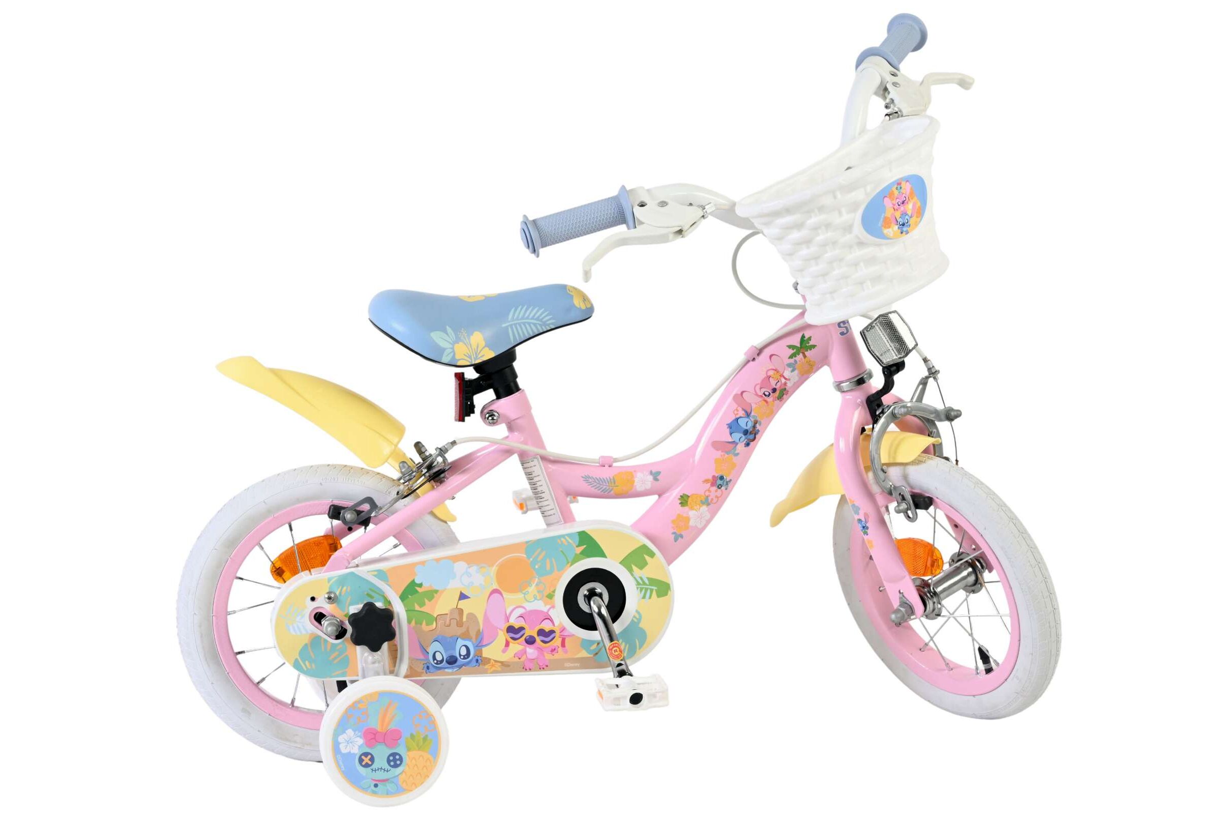 Volare Kinderfahrrad Koala für Mädchen 12 Zoll Kinderrad in Rosa, Zwei Handbremsen