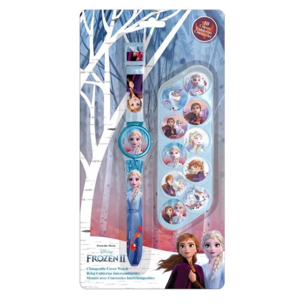 Frozen Digitaluhr mit austauschbaren Gehäusebildern Elsa Anna