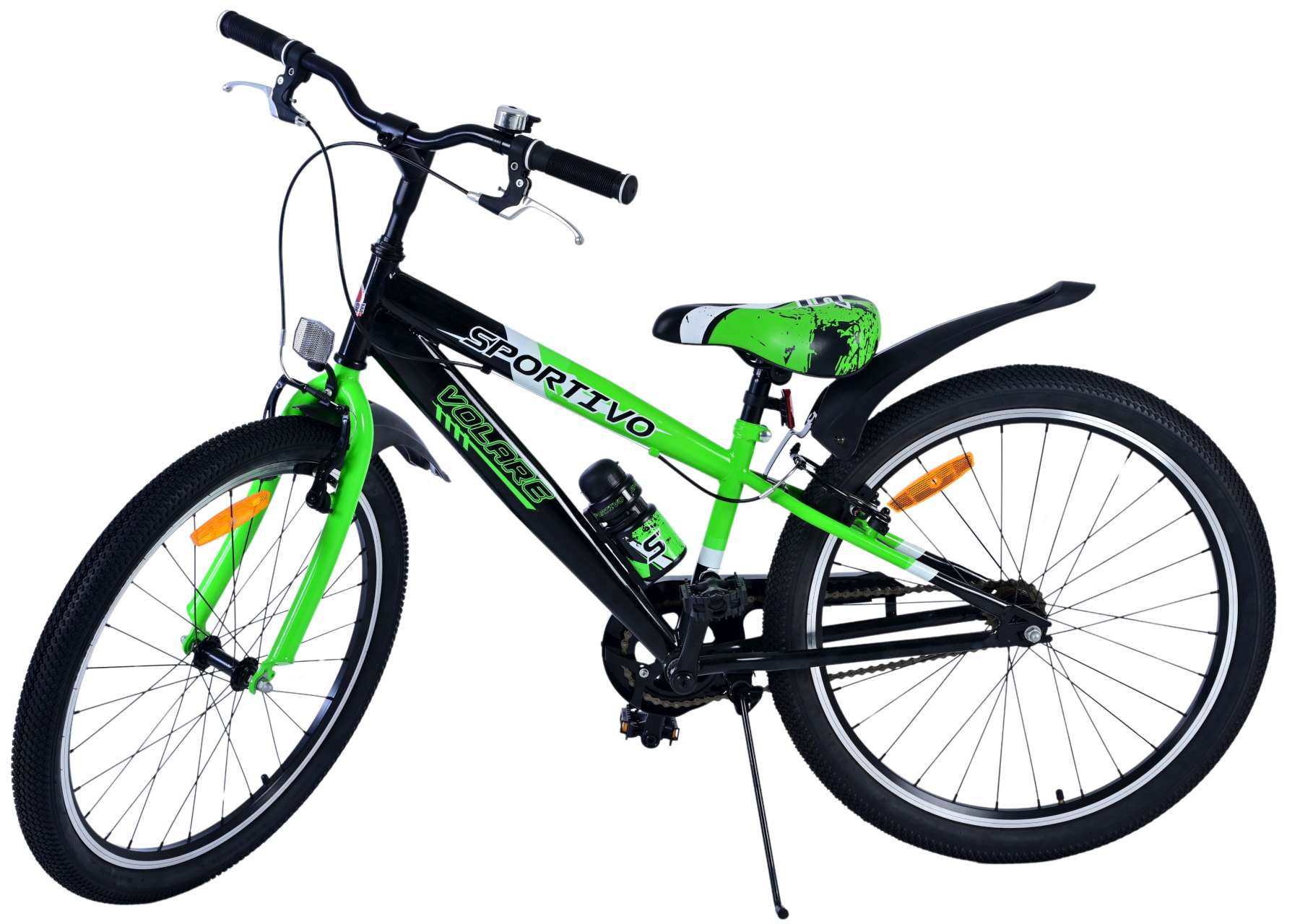 Kinderfahrrad Sportivo Jungen 24 Zoll Kinderrad Grün Zweihandbremsen