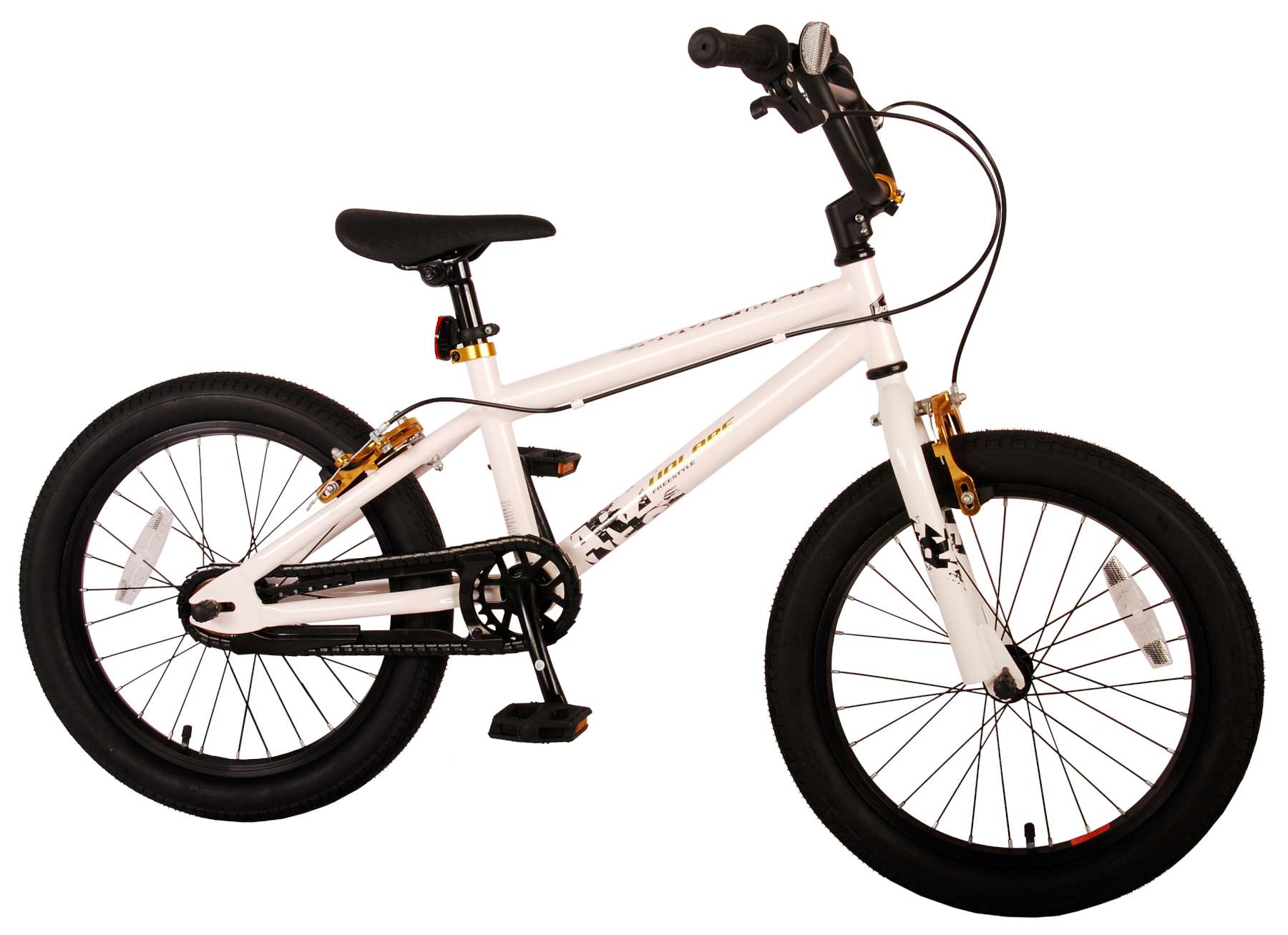 Kinderfahrrad Cool Rider Fahrrad für Jungen 18 Zoll Kinderrad in Weiß