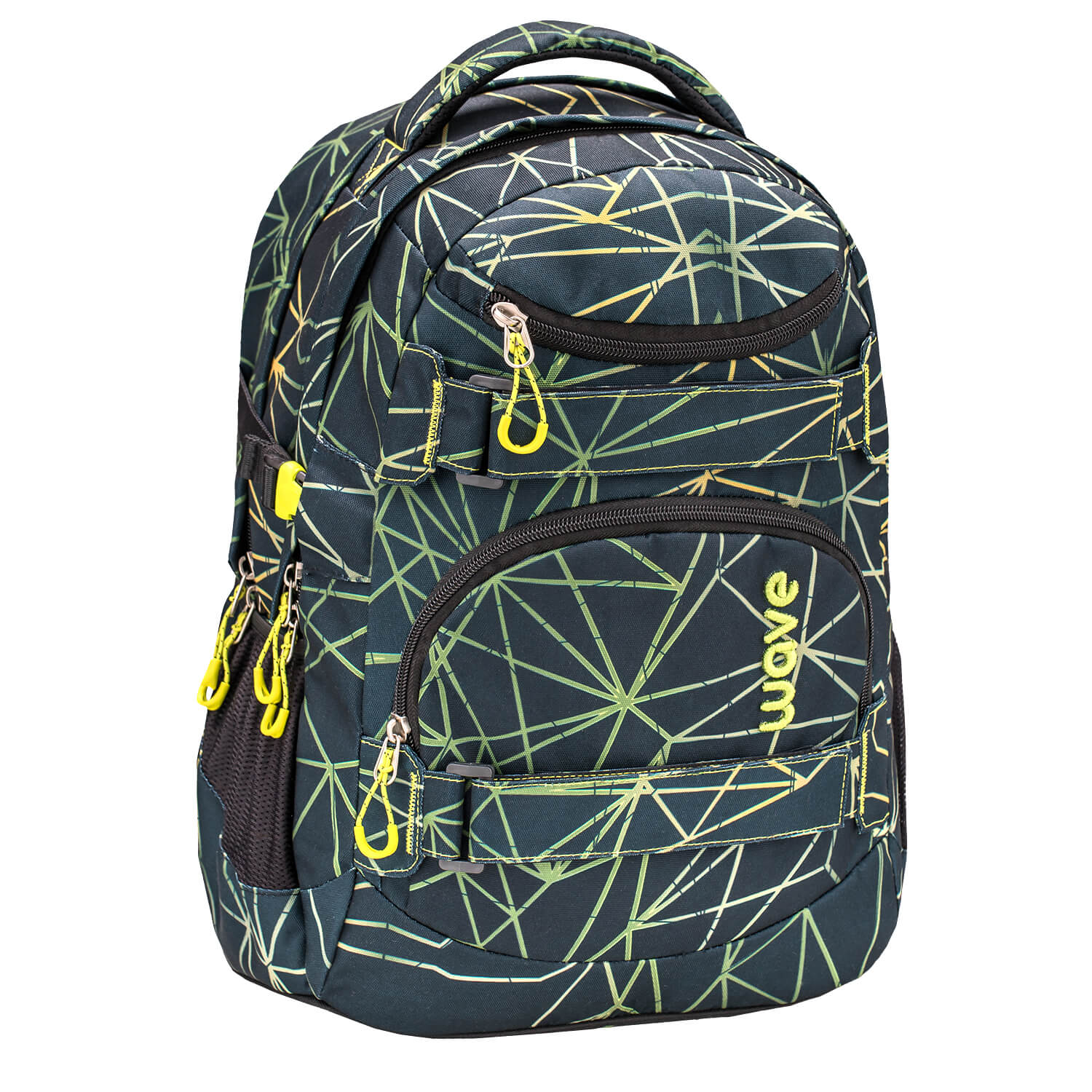 Rucksack Infinity Schulrucksack Set 3 tlg. "Stripes Green"