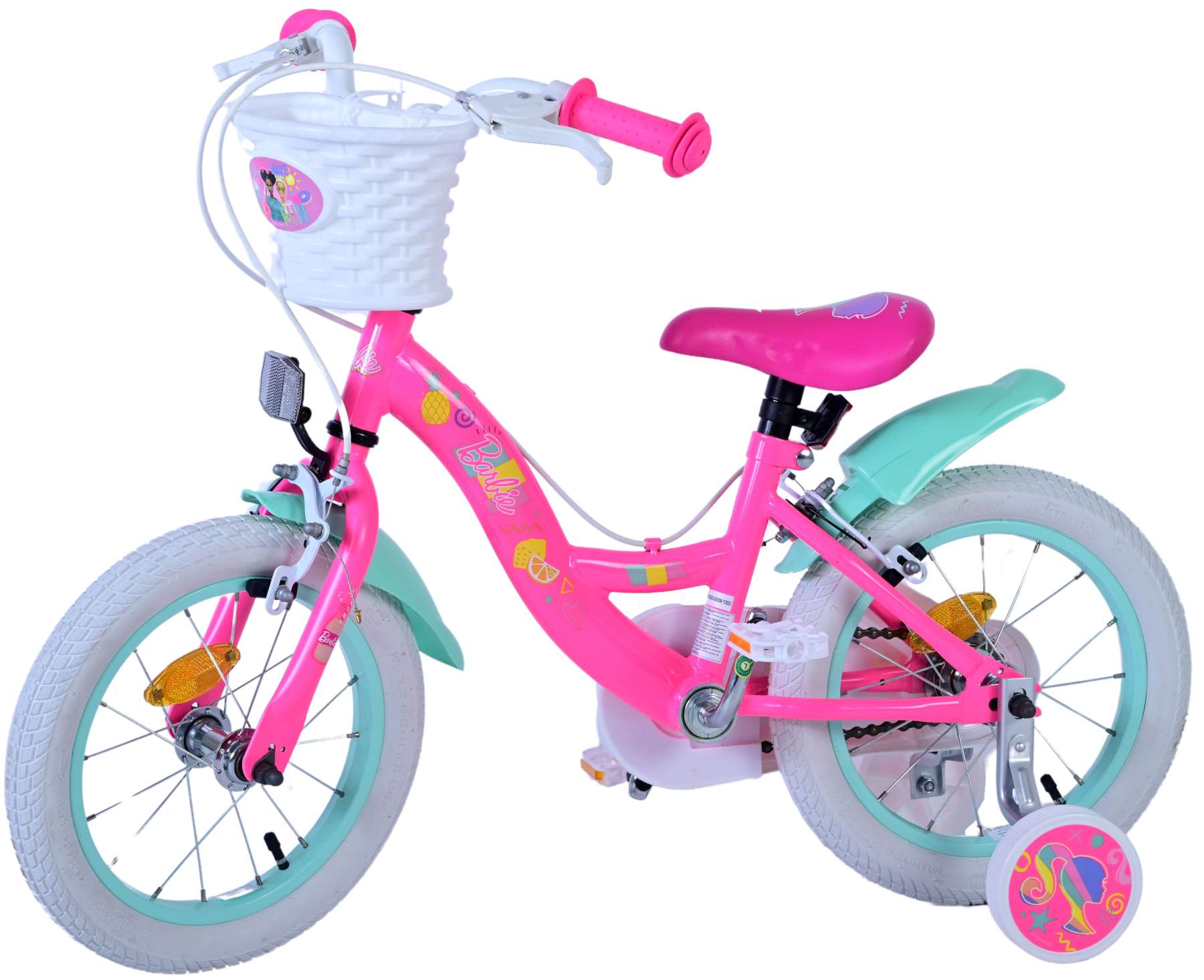 Kinderfahrrad Barbie Fahrrad in Rosa für Mädchen 14 Zoll Kinderrad