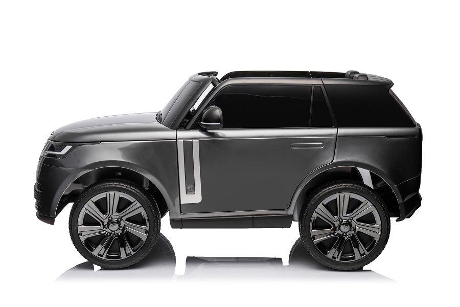 ES-Toys Kinderfahrzeug – Elektro Auto „Land Rover Range Rover“ 2 Sitzer – 12V14AH, 4 Motoren- 2,4Ghz, Bluetooth, Ledersitz+EVA+Lackiert – Schwarz ES-Toys Kinderfahrzeug – Elektro Auto „Land Rover Range Rover“ 2 Sitzer – 12V14AH, 4 Motoren- 2,4Ghz, Bluetooth, Ledersitz+EVA+Lackiert – Schwarz