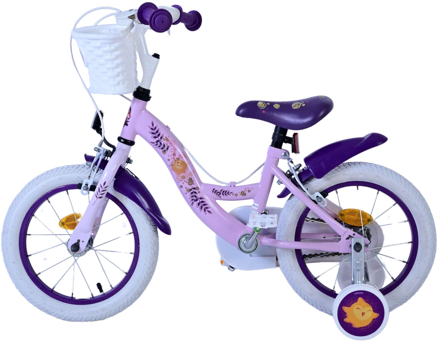 Kinderfahrrad Disney Wish Fahrrad für Mädchen Rosa 14 Zoll Kinderrad