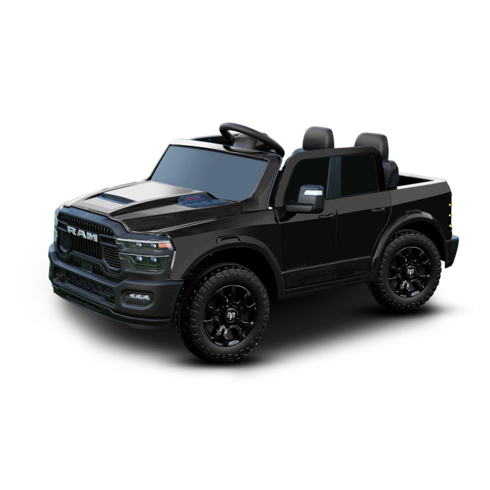 ES-Toys Elektro Kinderauto Dodge RAM 2500 „Rebel“ 24V Mit Ledersitz, 2 Sitzer und EVA Reifen ES-Toys Elektro Kinderauto Dodge RAM 2500 „Rebel“ 24V Mit Ledersitz, 2 Sitzer und EVA Reifen