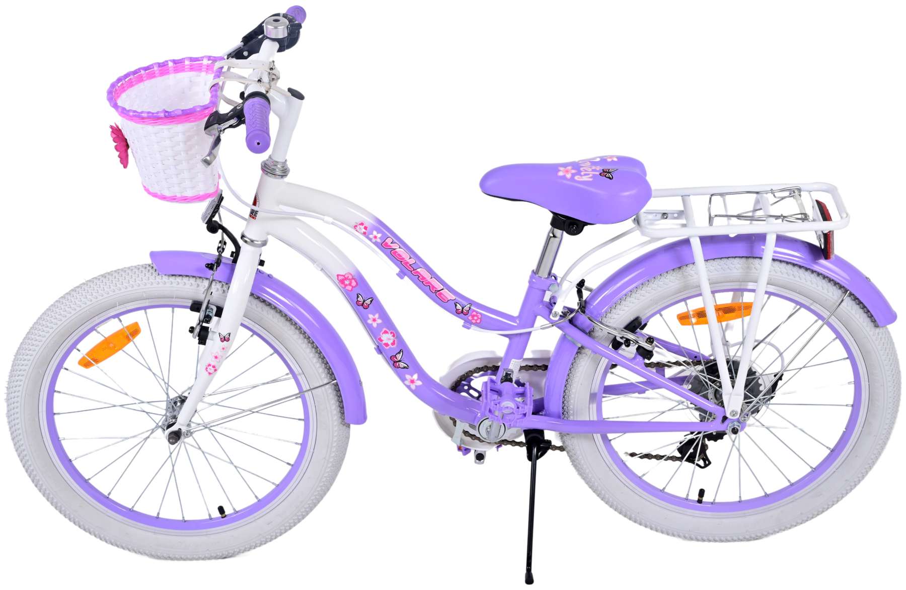 Kinderfahrrad Lovely für Mädchen 20 Zoll Kinderrad in Lila