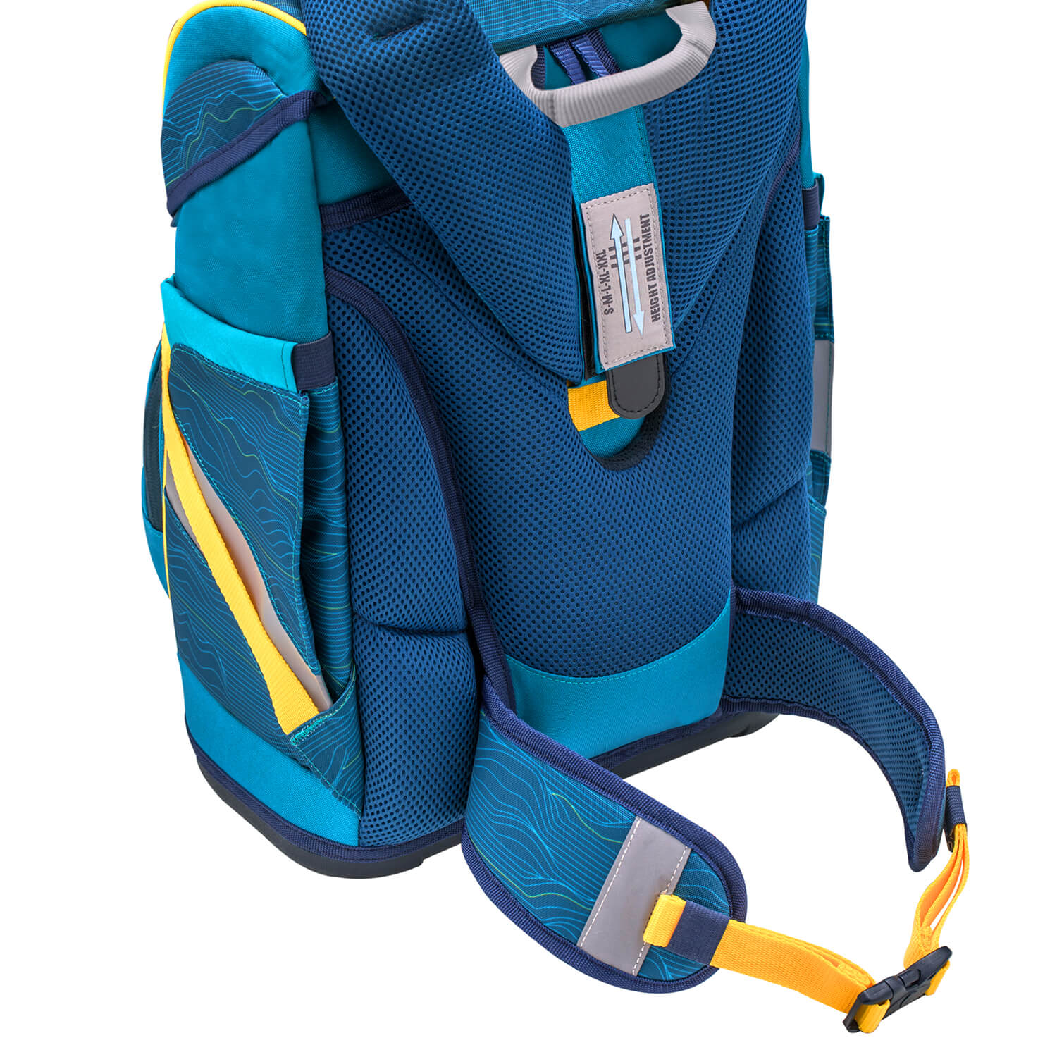 Rucksack Smarty ergonomisches Schulranzen Set 5-teilig Waves Orange Rucksack Smarty ergonomisches Schulranzen Set 5-teilig Waves Orange