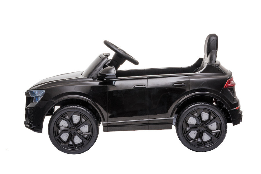 ES-Toys Kinderfahrzeug – Elektro Auto „Audi RS Q8“ – lizenziert – 12V7A Akku und 2 Motoren- 2,4Ghz + MP3 + Leder + EVA – Grün