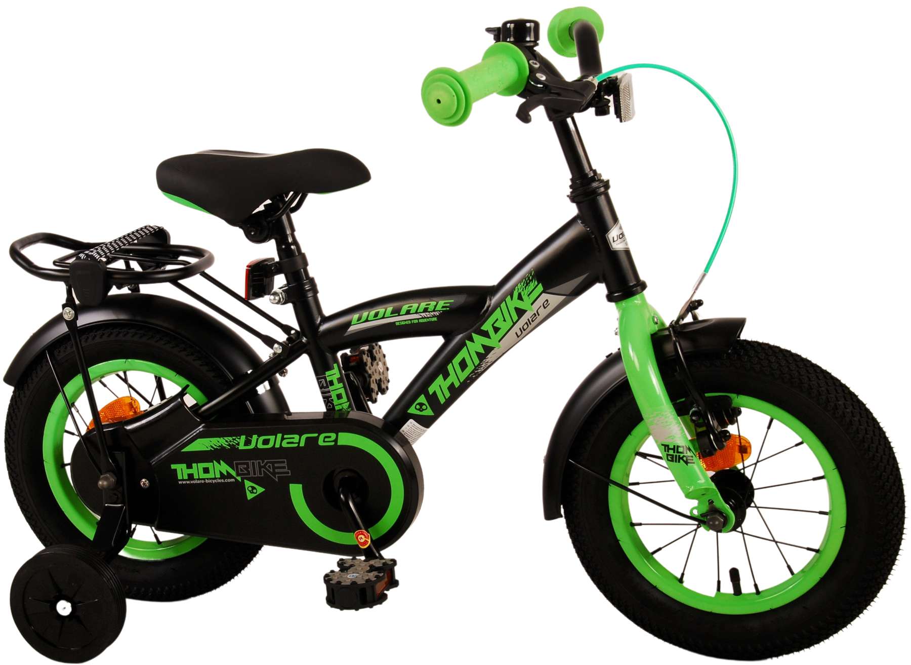 Kinderfahrrad Thombike für Jungen 12 Zoll Kinderrad in Grün Fahrrad