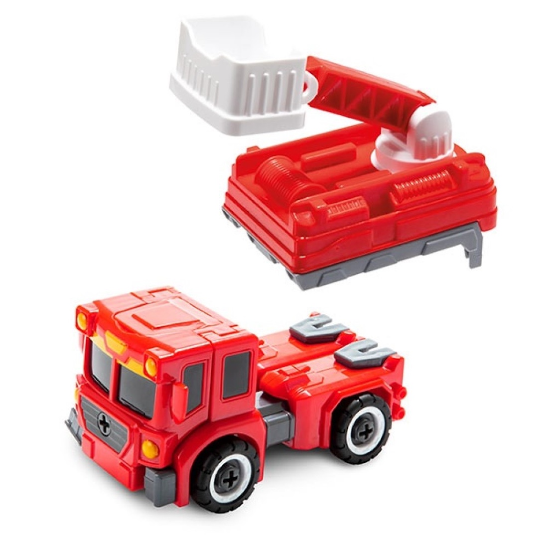 Verwandlungs Roboter Feuerwehr Transformierbarer Drehleiter Lastwagen Verwandlungs Roboter Feuerwehr Transformierbarer Drehleiter Lastwagen