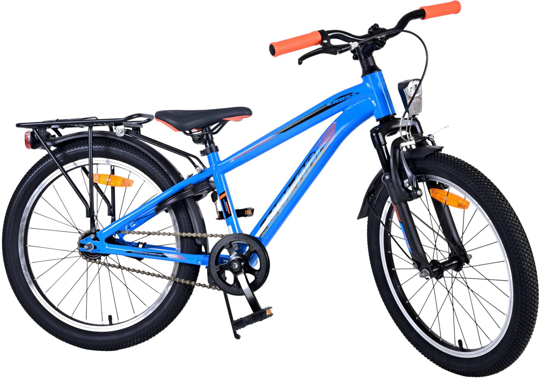 Kinderfahrrad Cross für Jungen 20 Zoll Kinderrad Blau, Rücktrittbremse