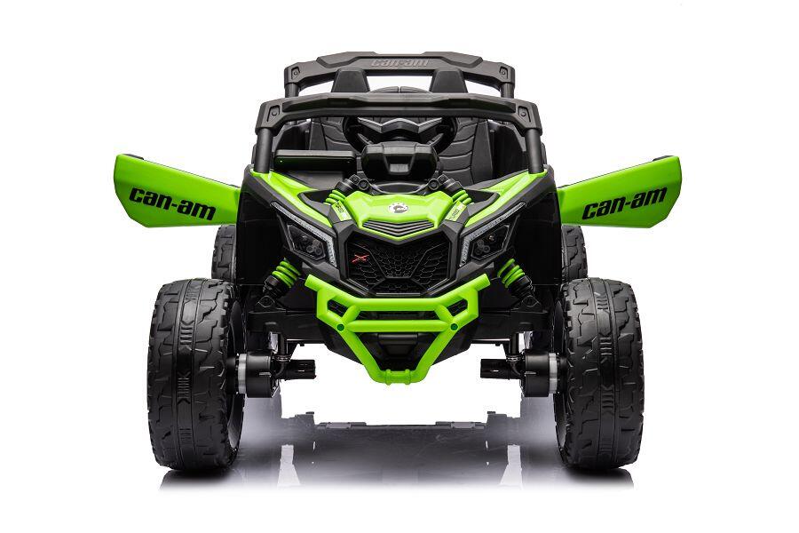 ES-Toys Kinderfahrzeug – Elektro Auto „Can Am Maverick UTV“ – 24V Akku,2x200W Motoren- 2,4Ghz, Ledersitz+EVA – RS