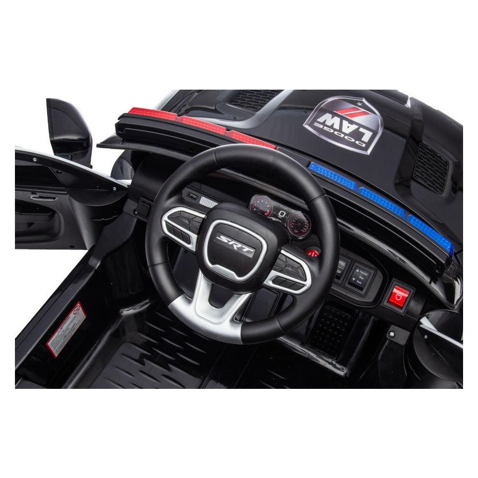 ES-Toys Kinderfahrzeug – Elektro Auto „Dodge Polizei“ lizenziert – 12V Akku,2 Motoren- 2,4Ghz + Ledersitz, MP3 ES-Toys Kinderfahrzeug – Elektro Auto „Dodge Polizei“ lizenziert – 12V Akku,2 Motoren- 2,4Ghz + Ledersitz, MP3