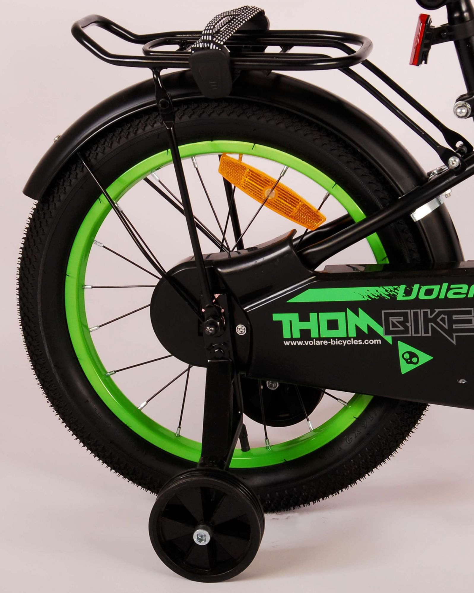 Kinderfahrrad Thombike für Jungen 16 Zoll Kinderrad in Schwarz Grün
