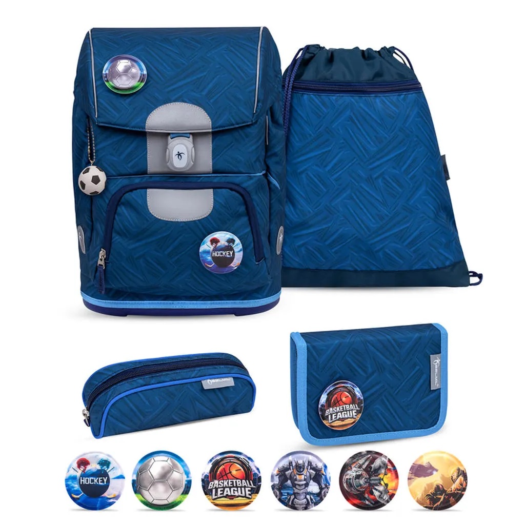 Rucksack Motion ergonomisches Schulranzen Set 5-teilig Blue Motion Rucksack Motion ergonomisches Schulranzen Set 5-teilig Blue Motion