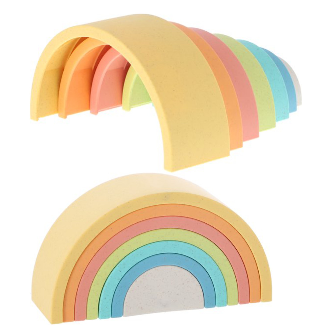 Stapelturm Regenbogenstapler Biokunststoff 7 Teile Stapelturm Regenbogenstapler Biokunststoff 7 Teile