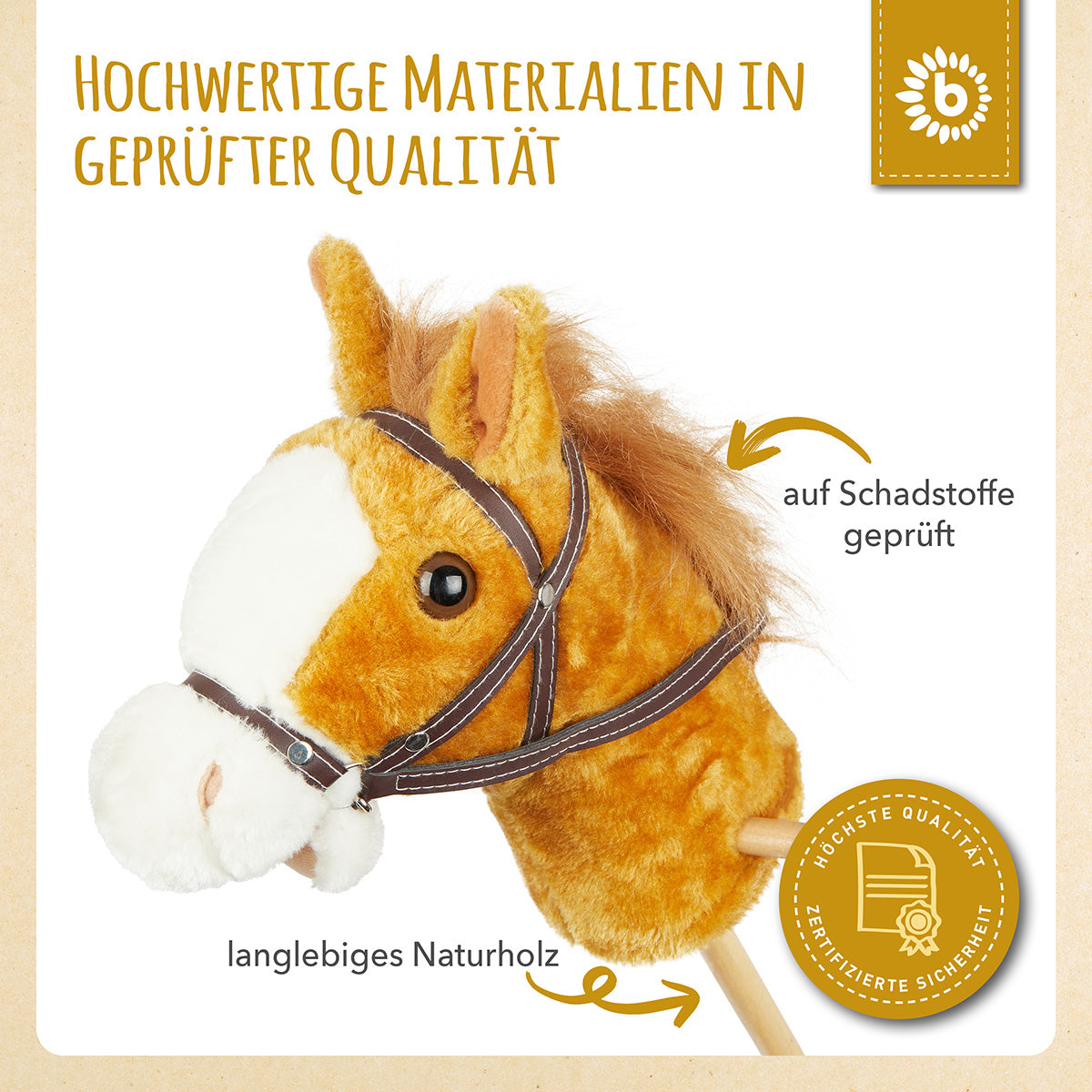 bieco Steckenpferd Brownie bieco Steckenpferd Brownie