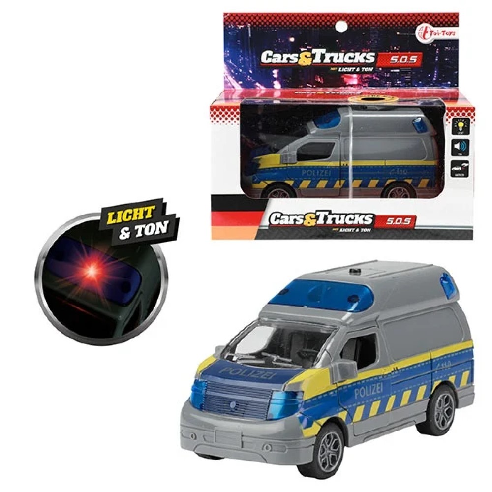 Polizeibus Mannschaftswagen mit Licht und Ton