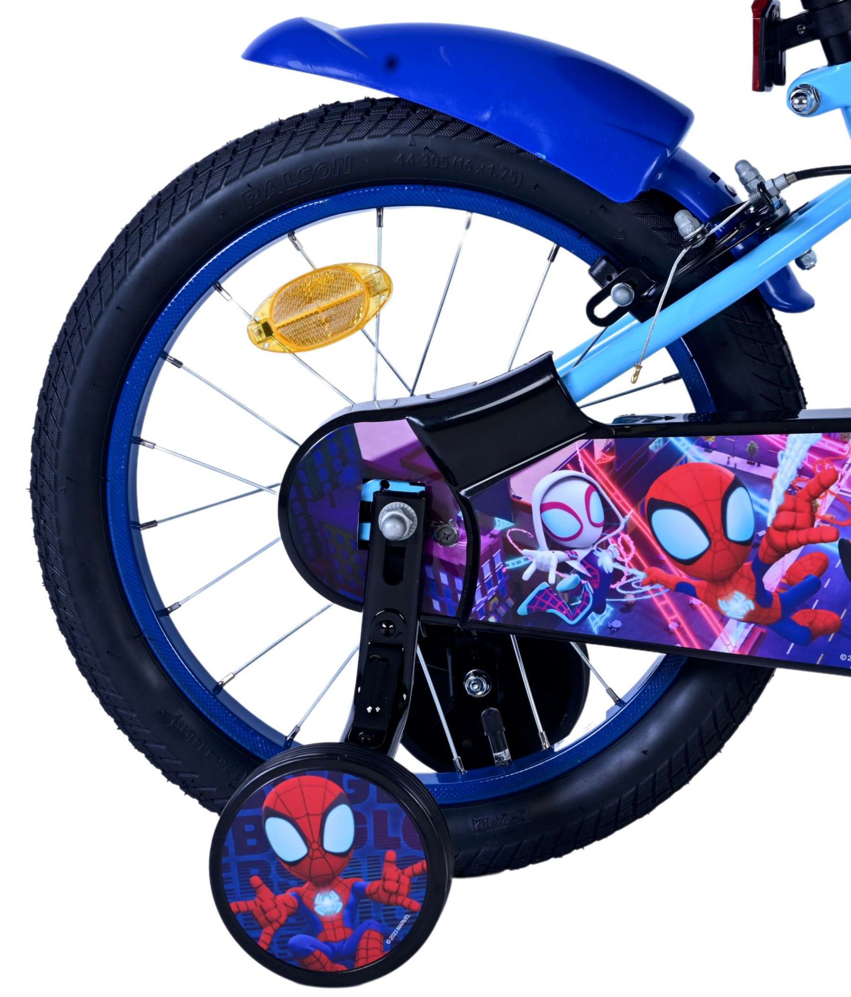 Kinderfahrrad Spidey Fahrrad für Jungen 16 Zoll Kinderrad in Blau