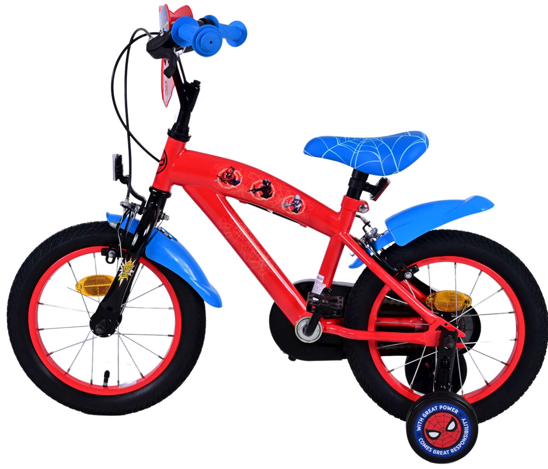 Kinderfahrrad Ultimate Spider-Man Blau/Rot Jungen 14 Zoll Kinderrad