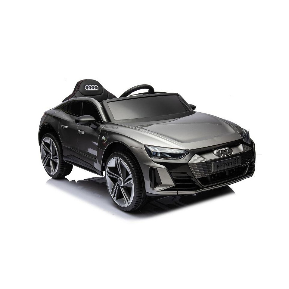 ES-Toys Kinderfahrzeug – Elektro Auto „Audi E-Tron GT“ – lizenziert – 12V7AH Akku und 2 Motoren- 2,4Ghz + MP3 + Leder + EVA – Blau