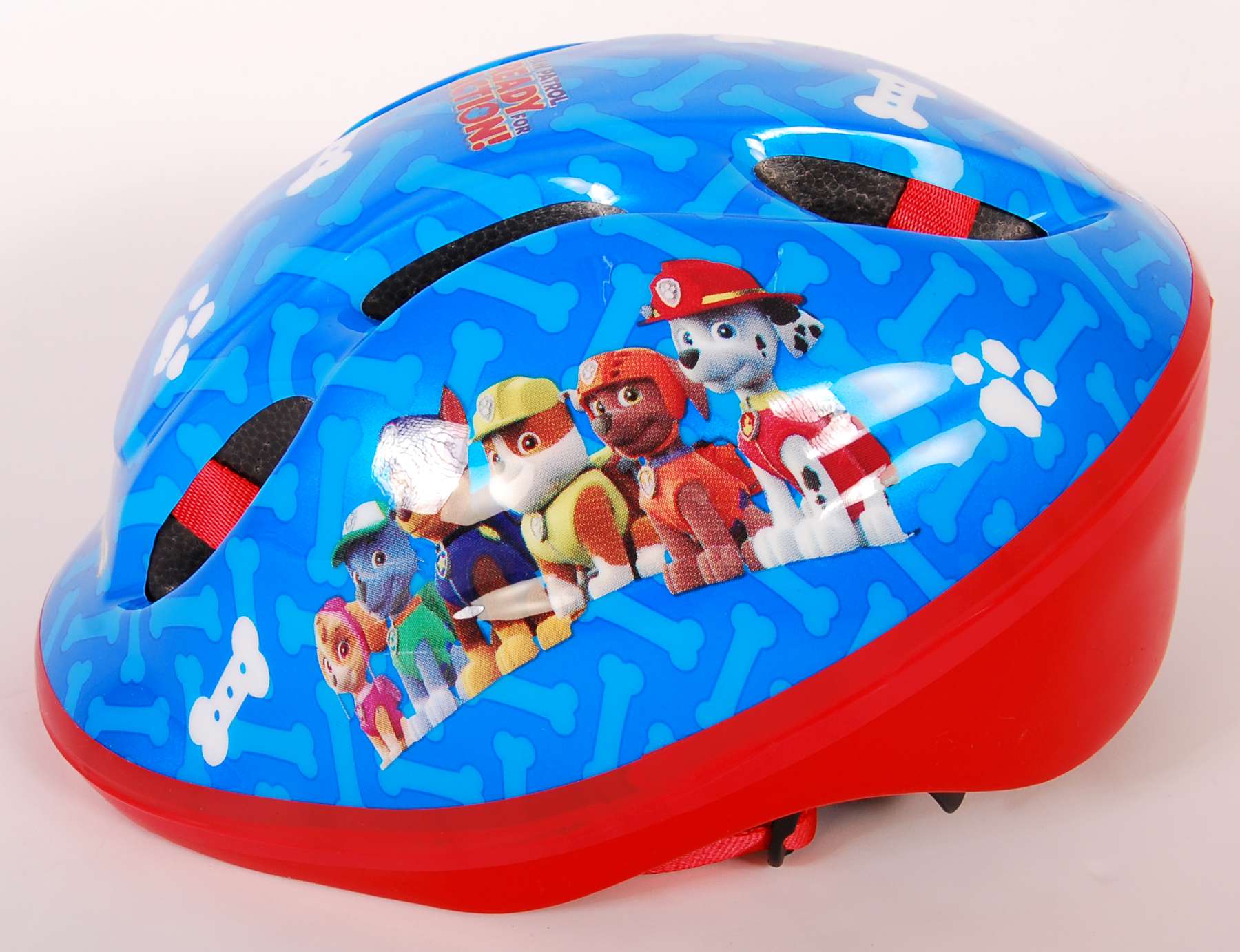 Fahrradhelm Paw Patrol für Jungen in Blau Rot 51-55 cm Kinderhelm