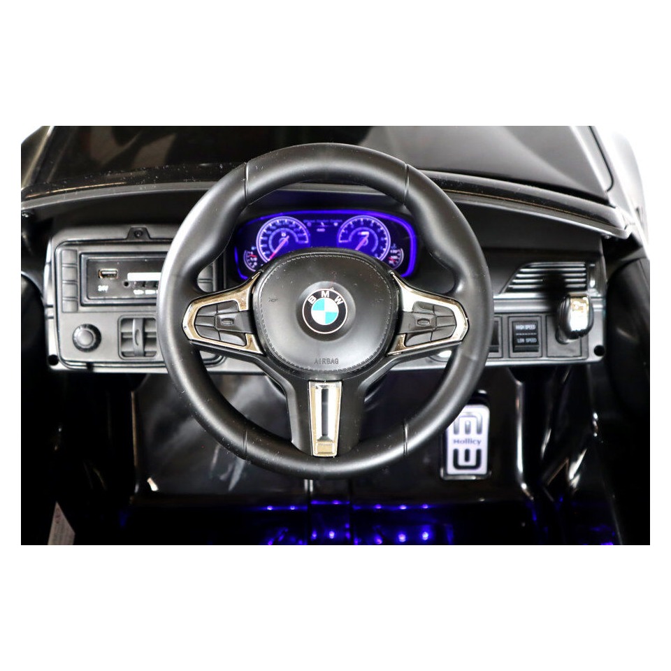 ES-Toys Elektro Kinderfahrzeug „BMW M5 Drift Version“ – lizenziert – 2x 12V7A Akku, 2 Motoren- 2,4Ghz Fernsteuerung, MP3, Ledersitz+EVA