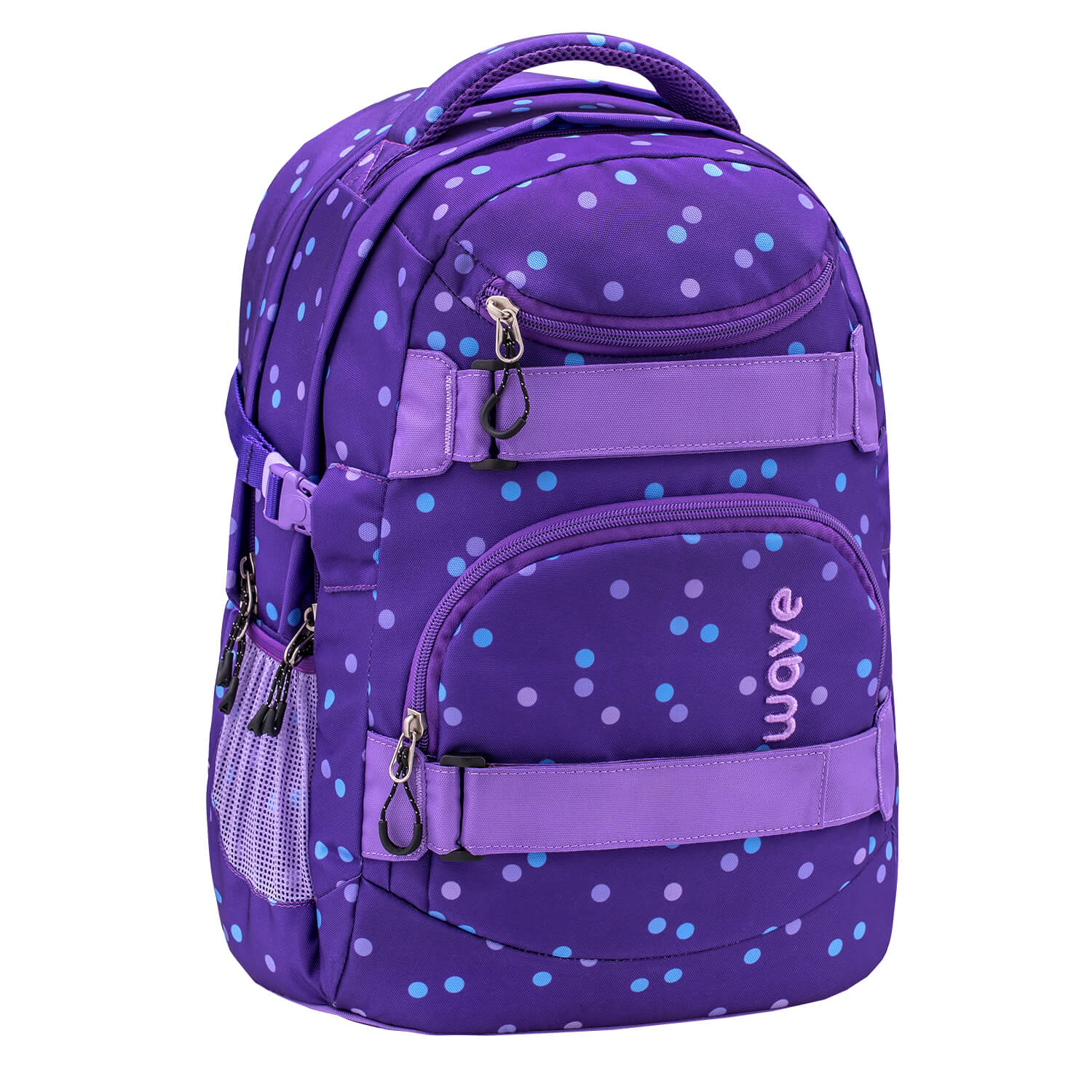 Rucksack Infinity Schulrucksack "Purple Dots"