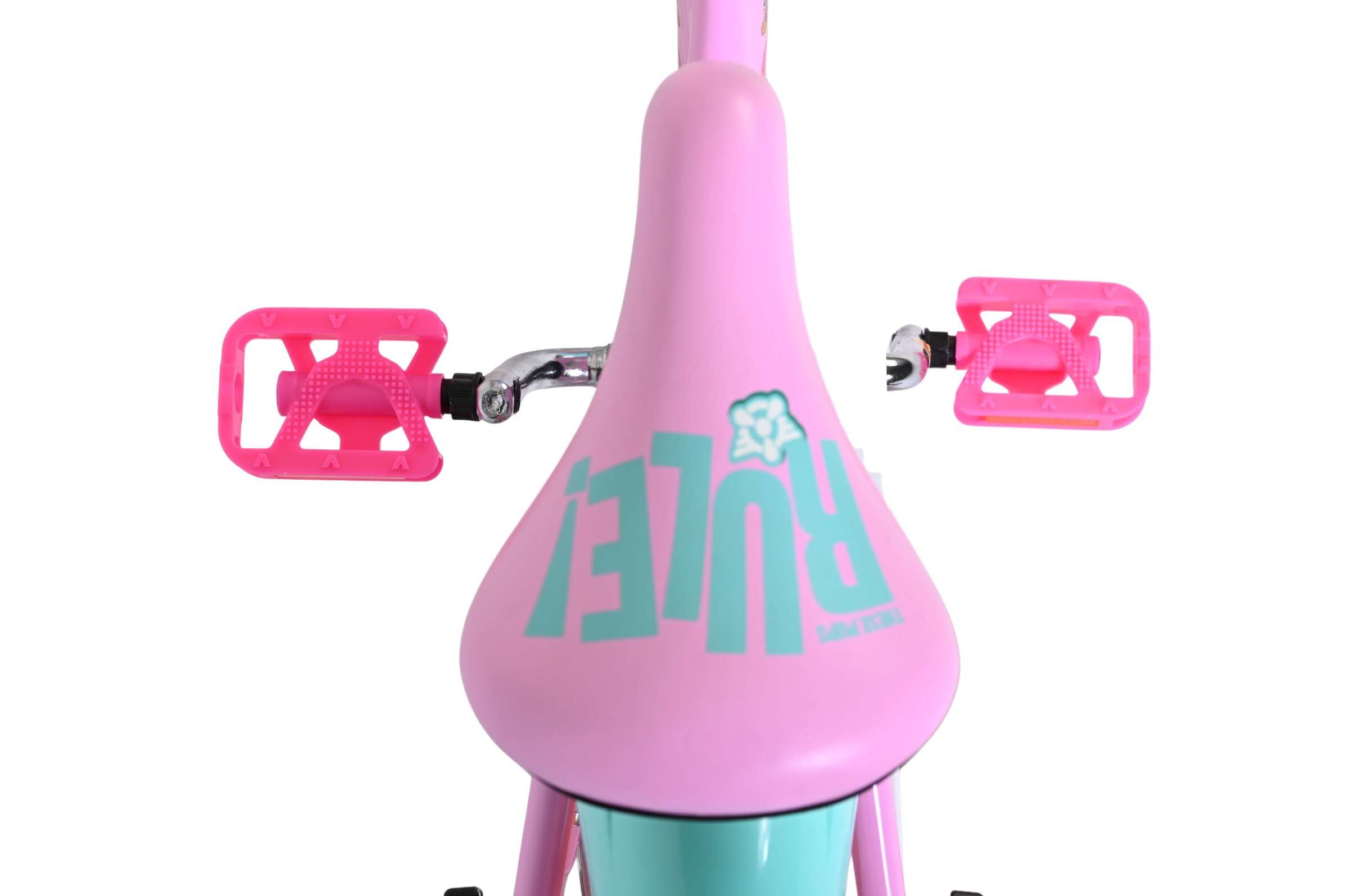 Volare Kinderfahrrad Paw Patrol für Mädchen 14 Zoll Kinderrad in Rosa