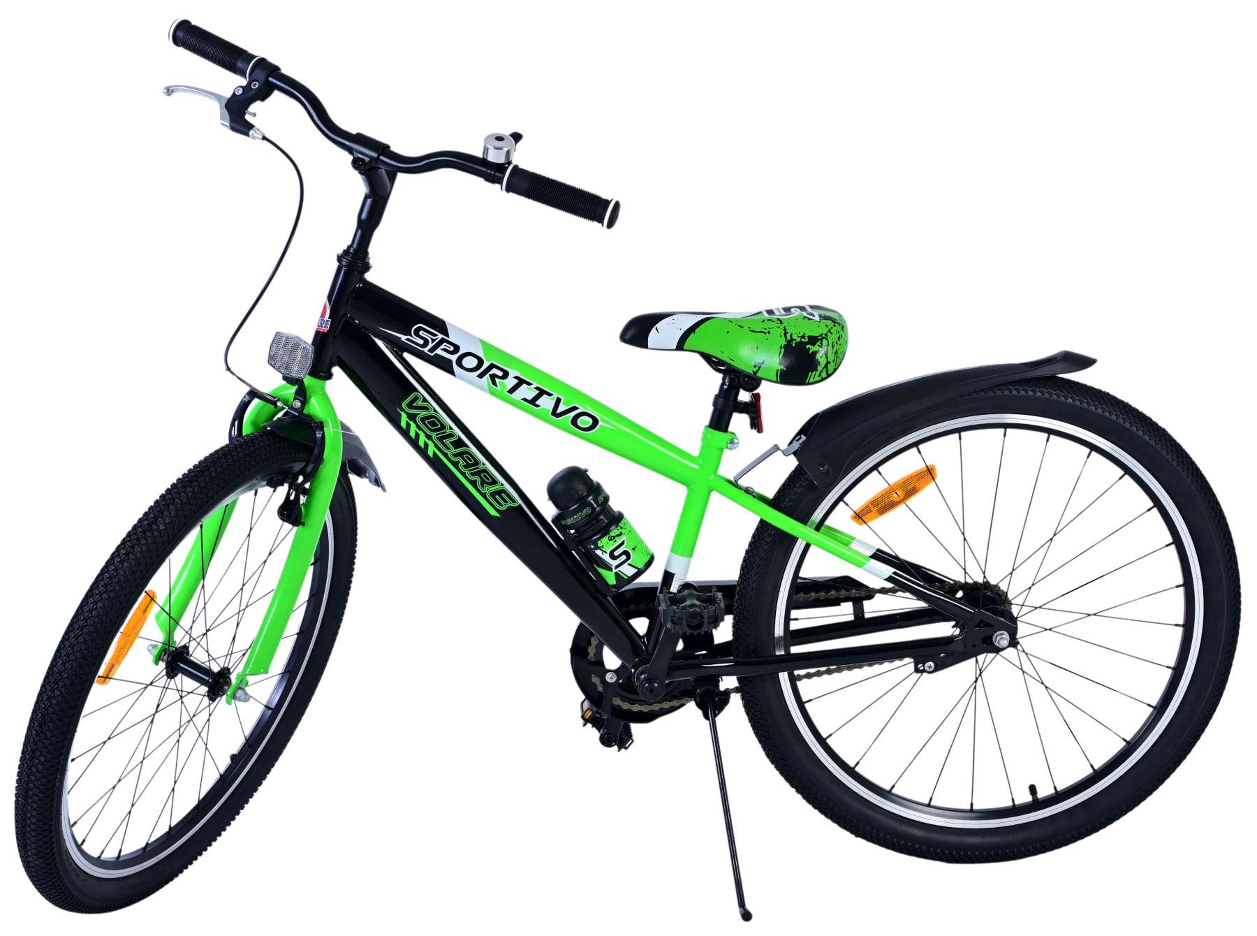 Kinderfahrrad Sportivo für Jungen 24 Zoll Kinderrad in Schwarz Grün Kinderfahrrad Sportivo für Jungen 24 Zoll Kinderrad in Schwarz Grün