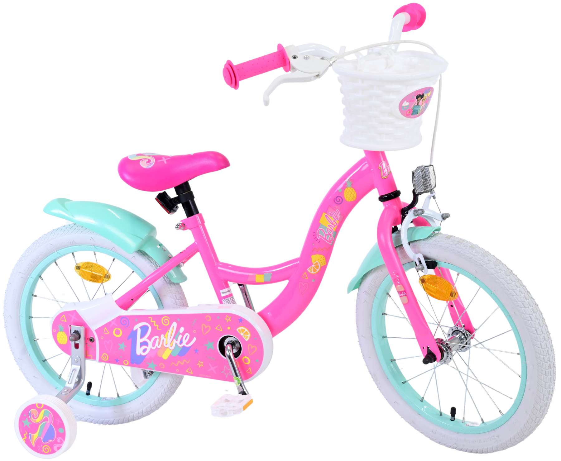 Kinderfahrrad Barbie für Mädchen Fahrrad in Rosa 16 Zoll Kinderrad