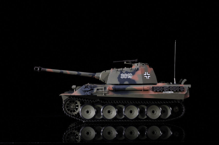 RC Panzer "German Panther" 1:16 Rauch & Sound Stahlgetriebe