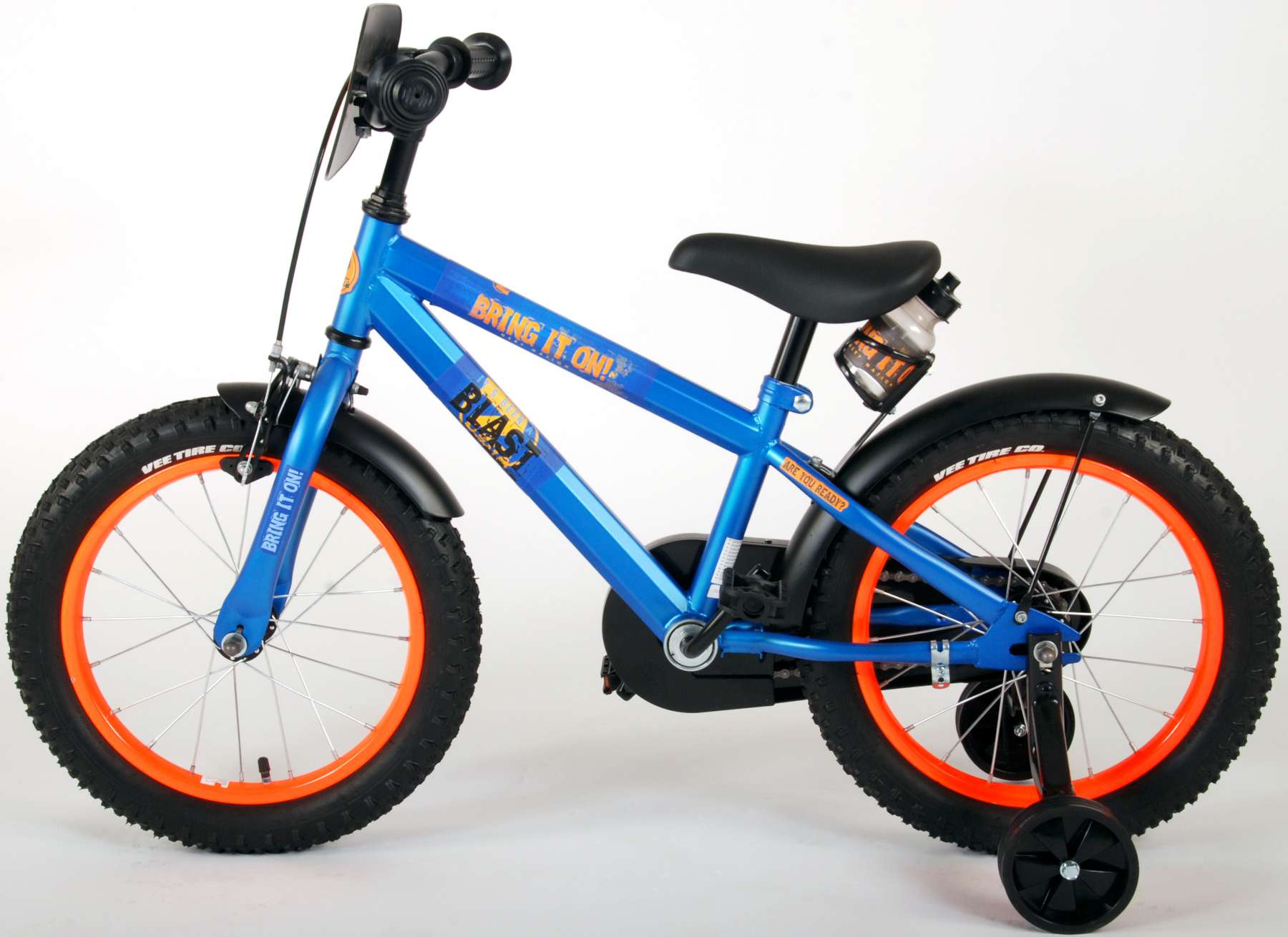 Kinderfahrrad NERF Fahrrad für Jungen 16 Zoll Kinderrad in Satinblau