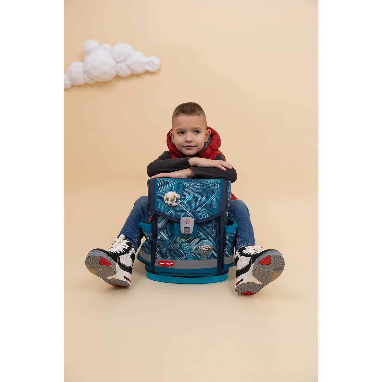 Rucksack Classy Plus ergonomisches Schulranzen-Set 5-teilig Ice Blue