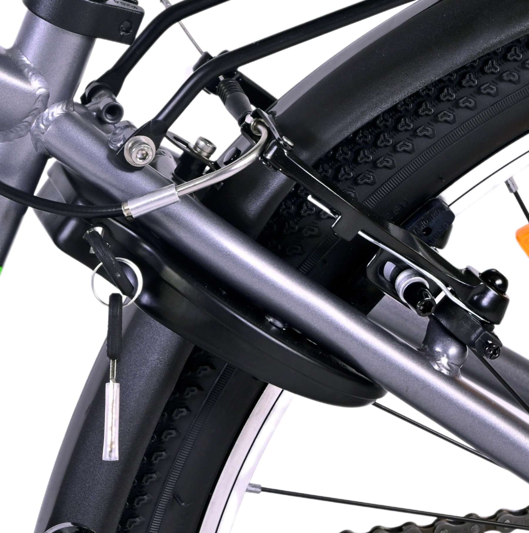 Kinderfahrrad Cross für Jungen 24 Zoll Kinderrad in Grau, 18 Gänge Kinderfahrrad Cross für Jungen 24 Zoll Kinderrad in Grau, 18 Gänge