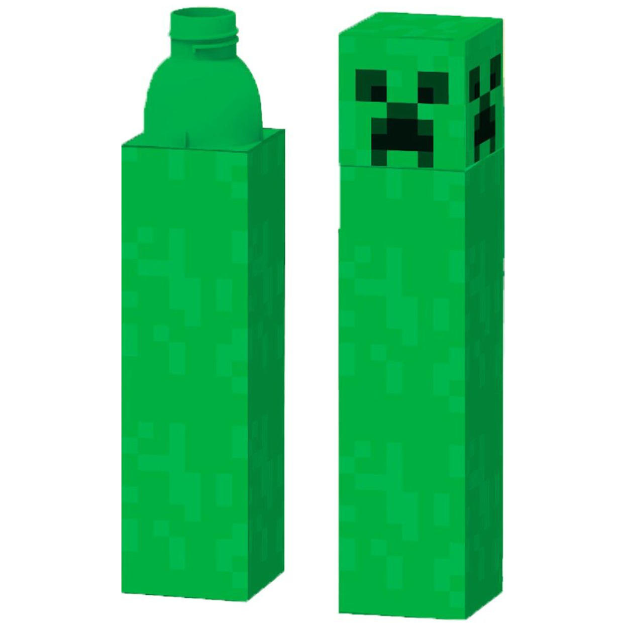 Minecraft Rechteckige Trinkflasche Motiv Kriecher