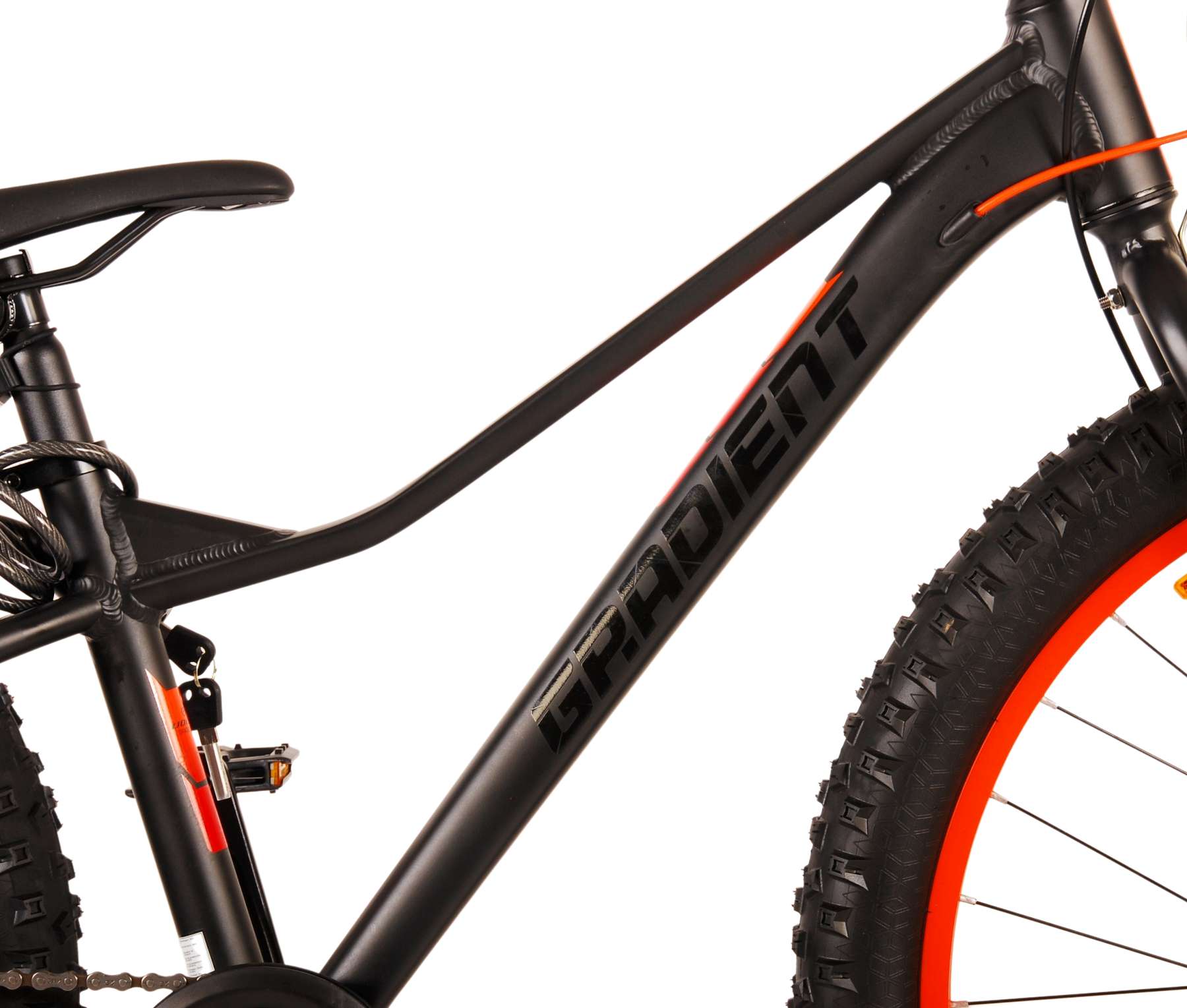 Kinderfahrrad Gradient für Jungen 26 Zoll Fahrrad in Schwarz Orange