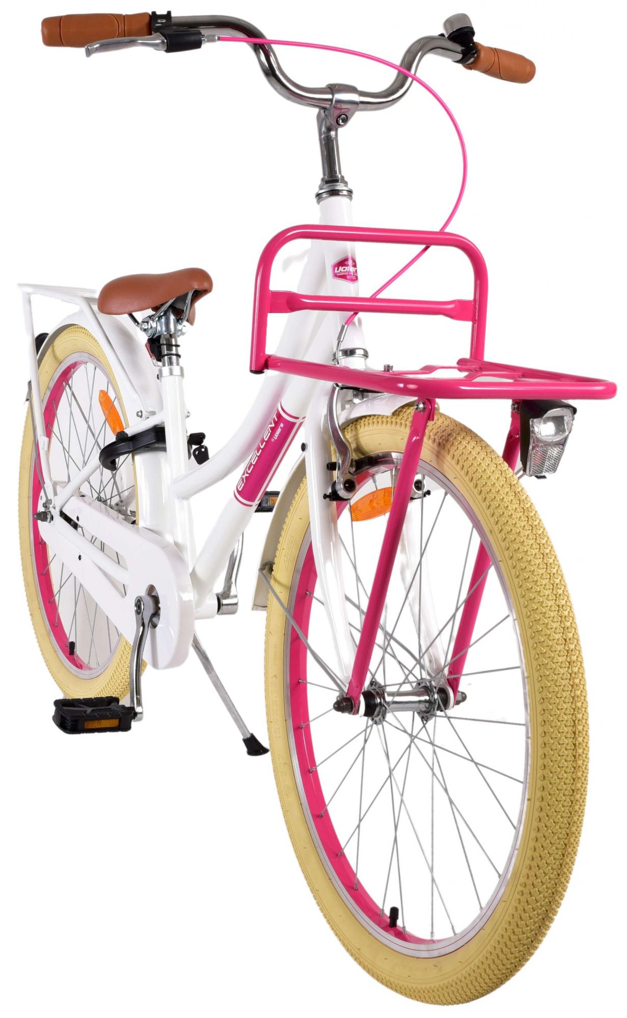 Kinderfahrrad Excellent Fahrrad für Mädchen 24 Zoll Kinderrad in Weiß
