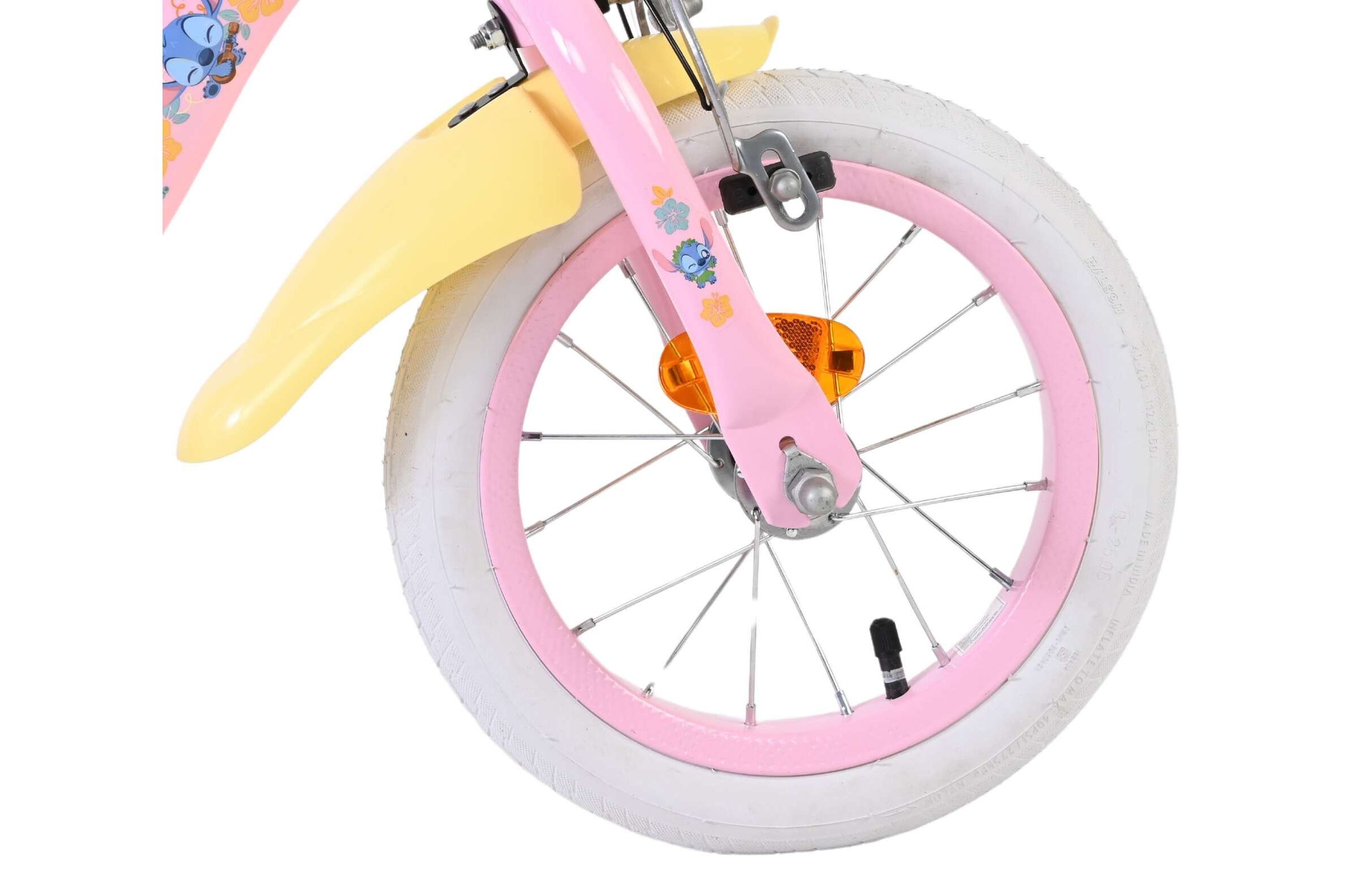 Volare Kinderfahrrad Koala für Mädchen 12 Zoll Kinderrad in Rosa, Zwei Handbremsen