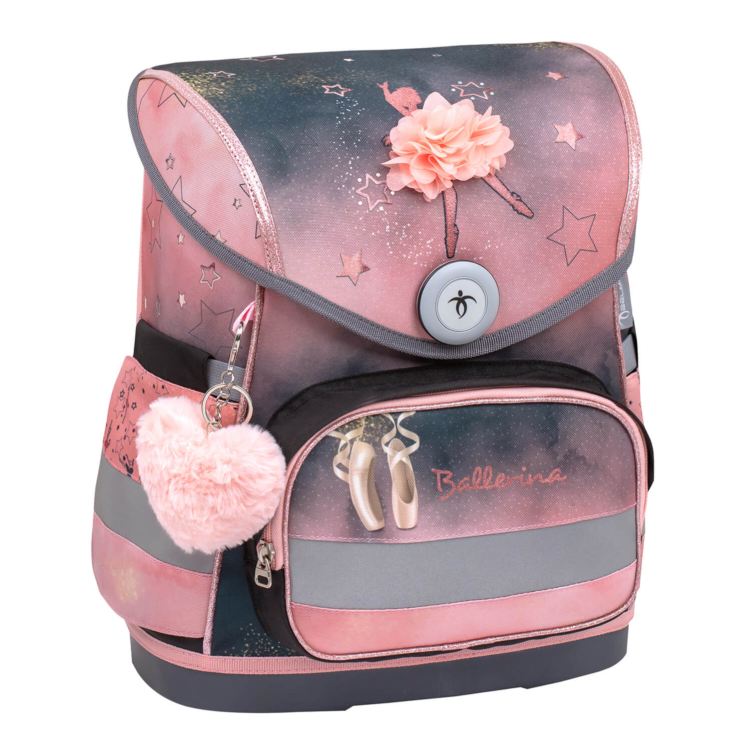 Rucksack Compact Ergonomisch Schulranzen-Set 4-t. Ballerina Black Pink Rucksack Compact Ergonomisch Schulranzen-Set 4-t. Ballerina Black Pink