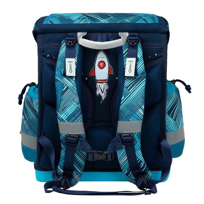 Rucksack Classy Plus ergonomisches Schulranzen-Set 5-teilig Ice Blue